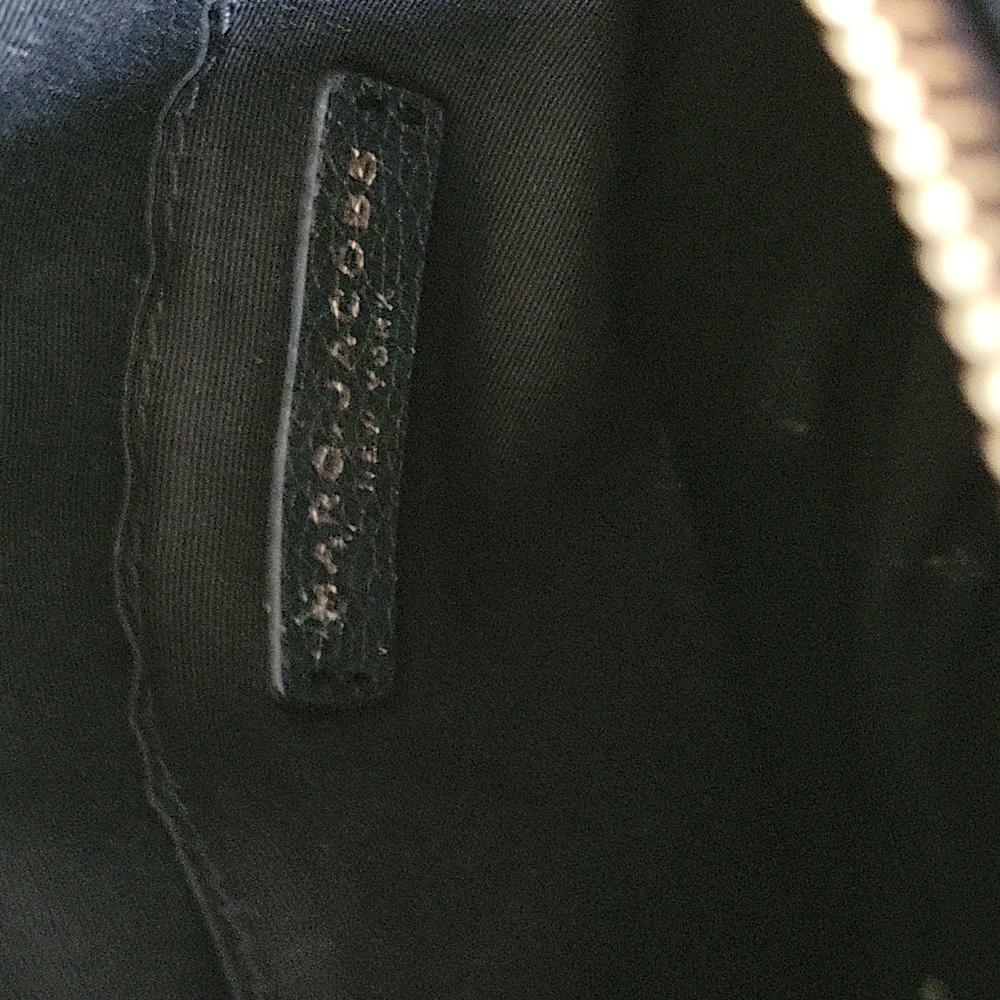 Marc Jacobs Black Pebbled Leather Crossbody Bag Gold Hardware - Picture 8 of 12